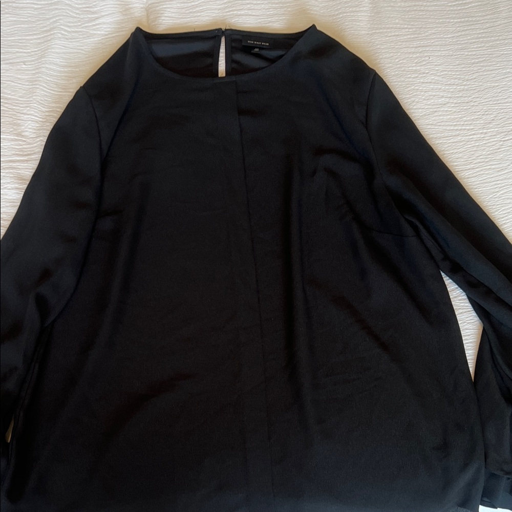 Who What Wear Classic Black Blouse